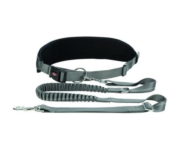 Trixie jogginglijn voor hond grijs