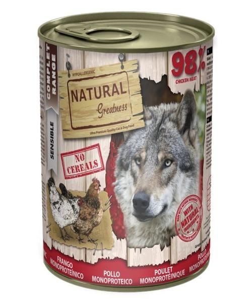 Natural greatness monoprotein chicken recipe hondenvoer