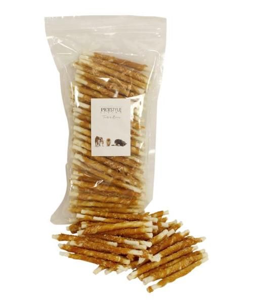 Petstyle living gedraaide stick met kip hondensnack