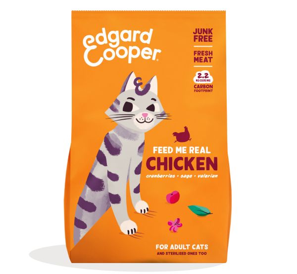 Edgard & cooper kat adult kip kattenvoer