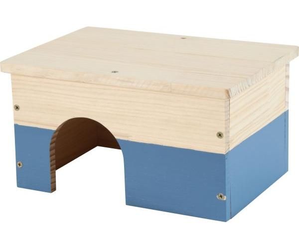 Zolux neolife houten huisje cavia blauw