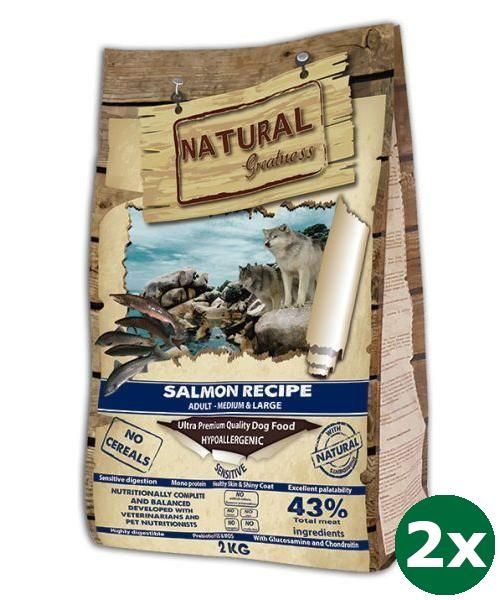 Natural greatness salmon sensitive medium hondenvoer